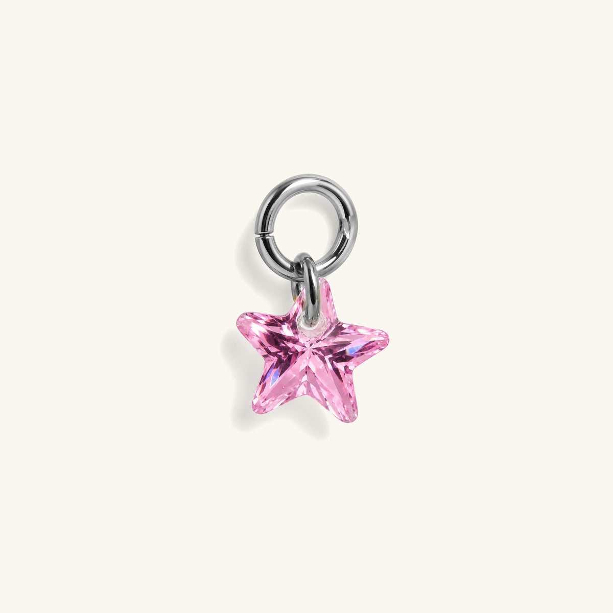 Single Star CZ Charm Drop - OumoJewelry