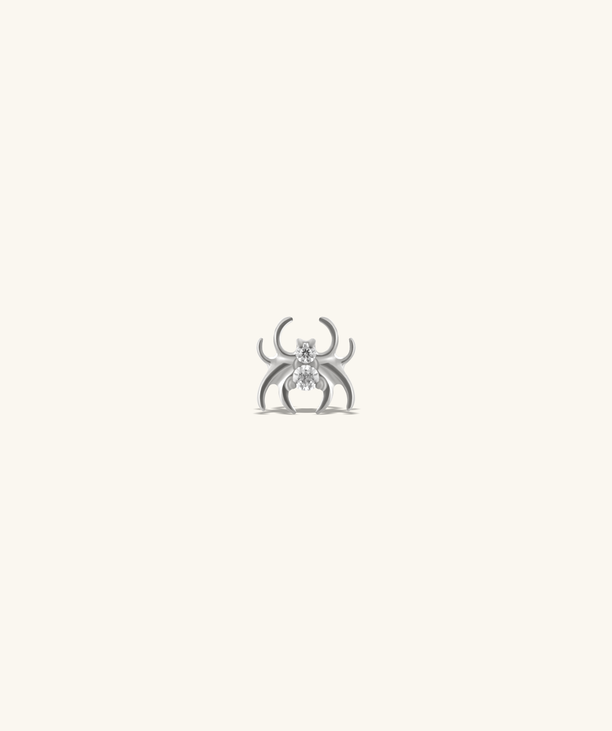 Titanium Spider Stud - Titanium - Upper Lobe, Helix, Flat - Oumo Jewelry