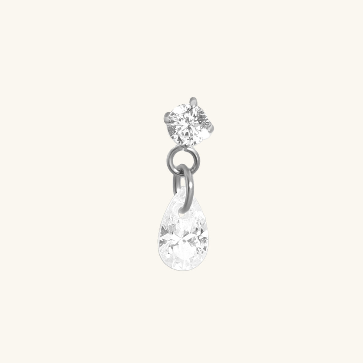 Titanium Della Stud - Titanium - Helix, Upper Lobe, Flat - Oumo Jewelry
