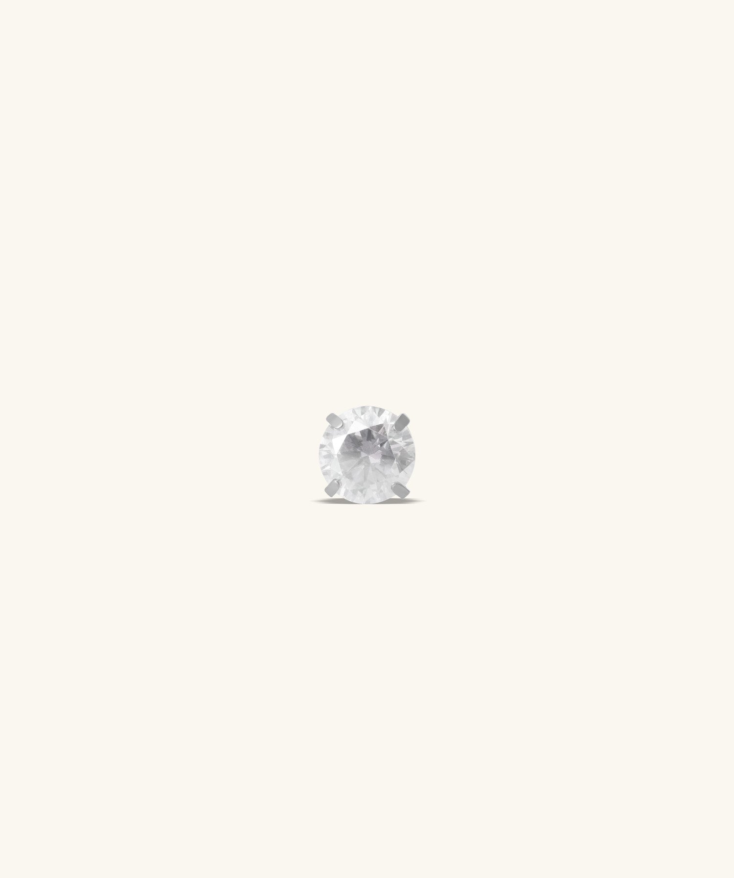 Titanium Gemstone Flatback Stud