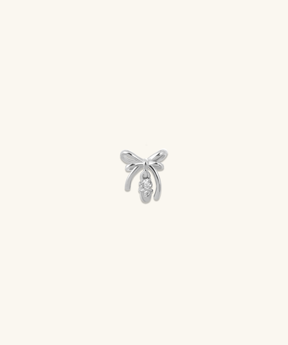 Romy Bow Stud - Stainless Steel - Upper Lobe, Helix - Oumo Jewelry