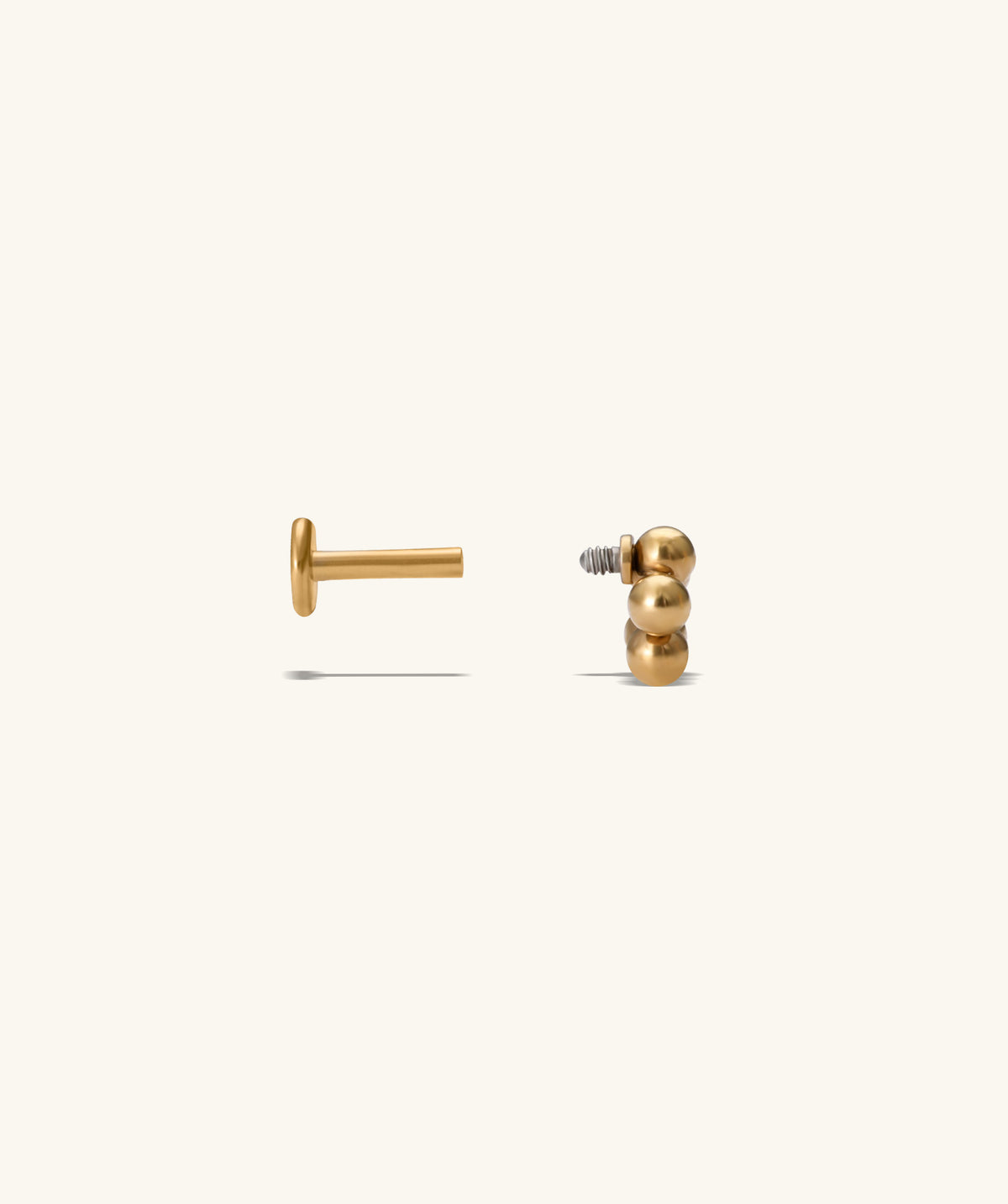 Flower Flatback Stud - Stainless Steel - Helix, Forward Helix, Upper Lobe - Oumo Jewelry