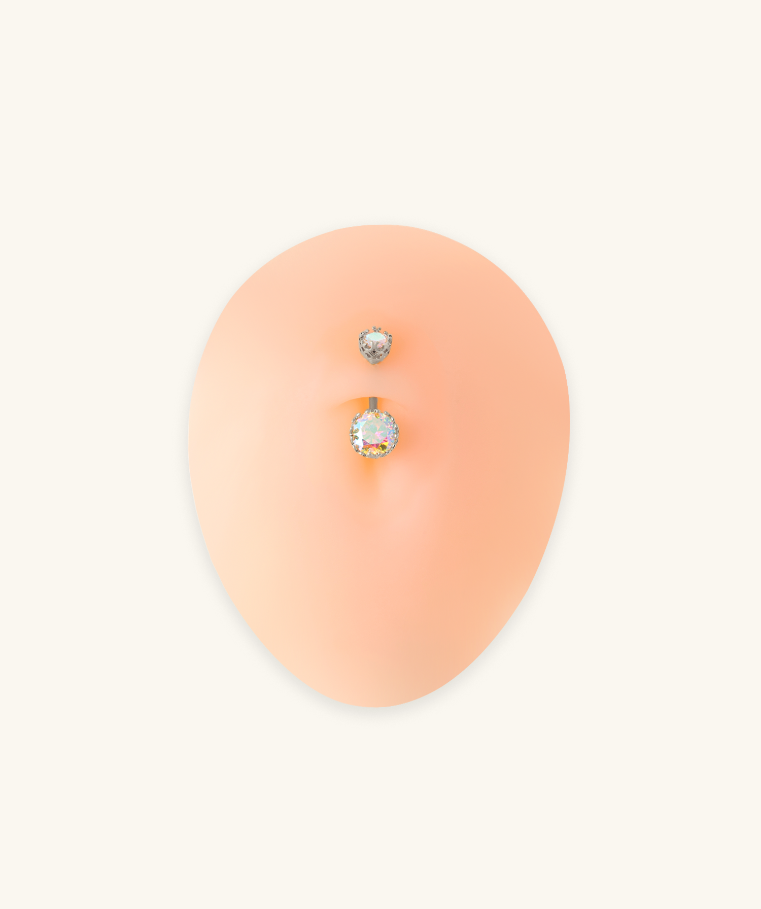 Crystal Glow Belly Ring - OumoJewelry
