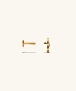 Titanium Infinity Chain Flatback Stud