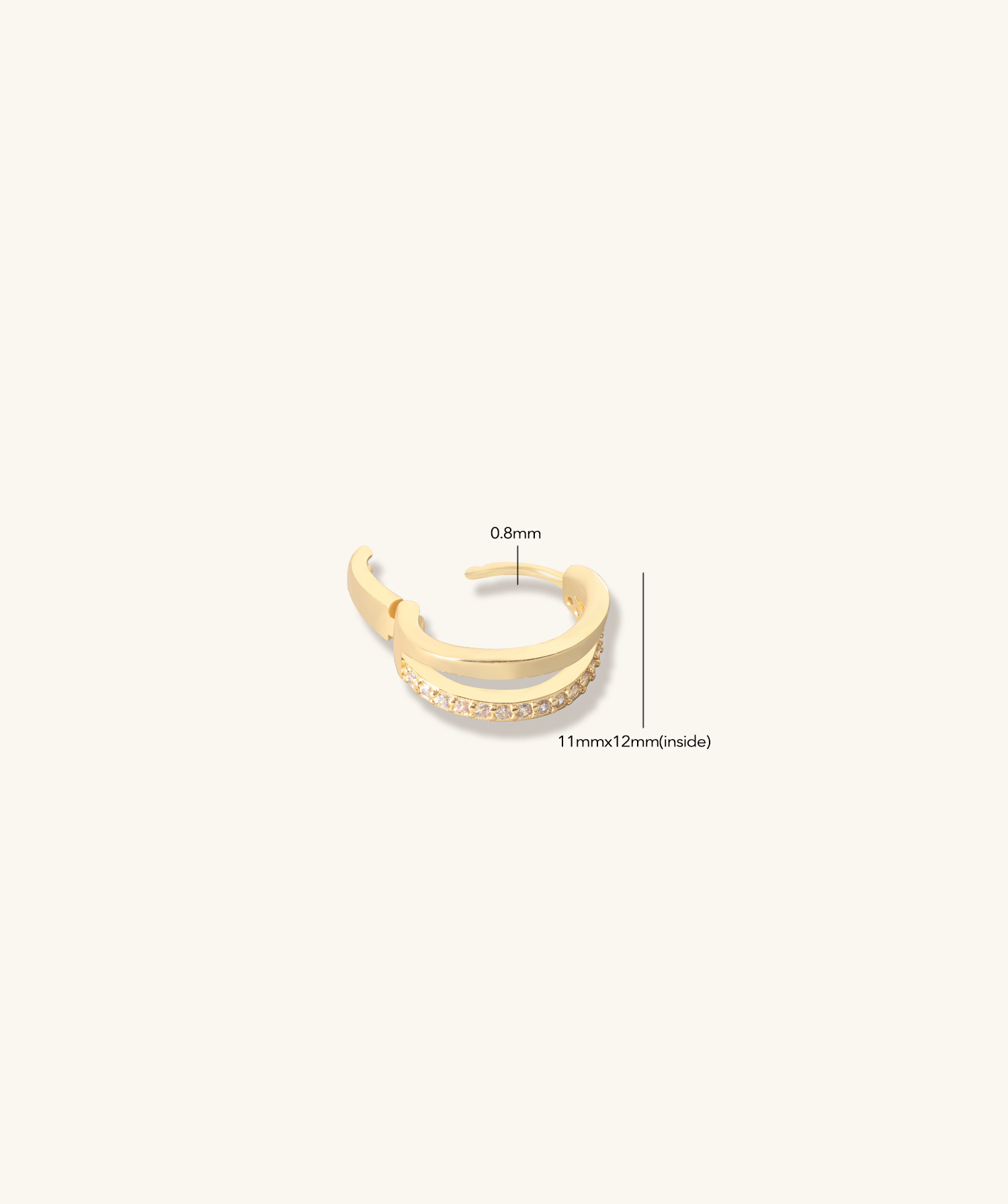 Juno Basic Hoop - OumoJewelry