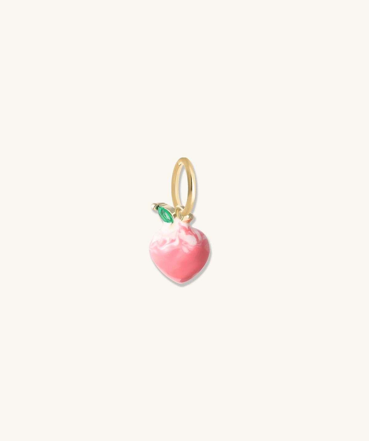 Peach Charm - Brass - Oumo Jewelry