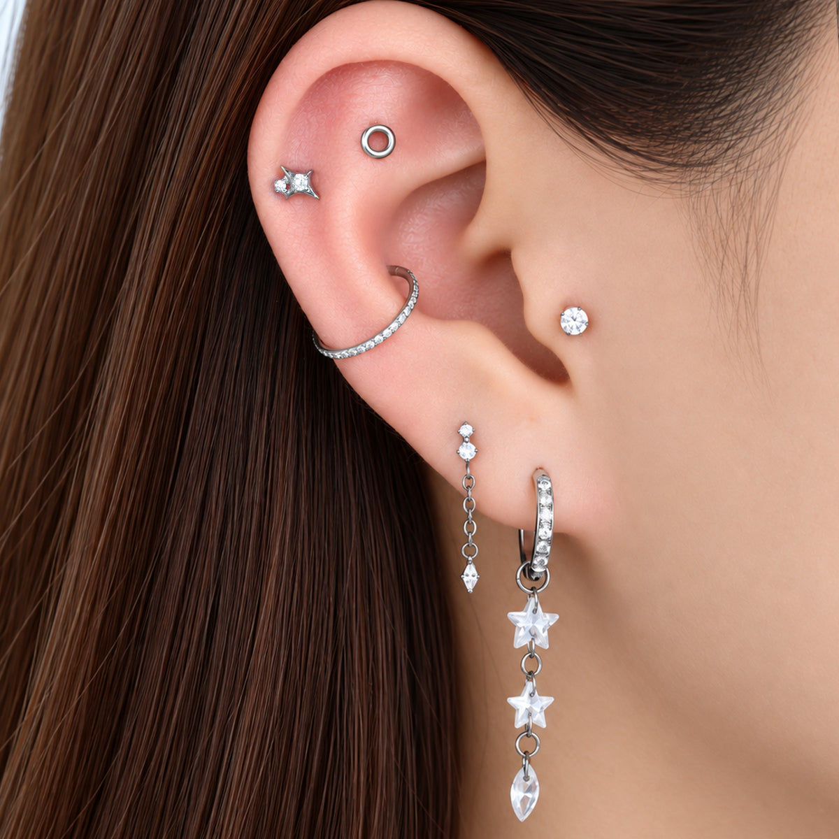 Titanium Ione Stud - OumoJewelry
