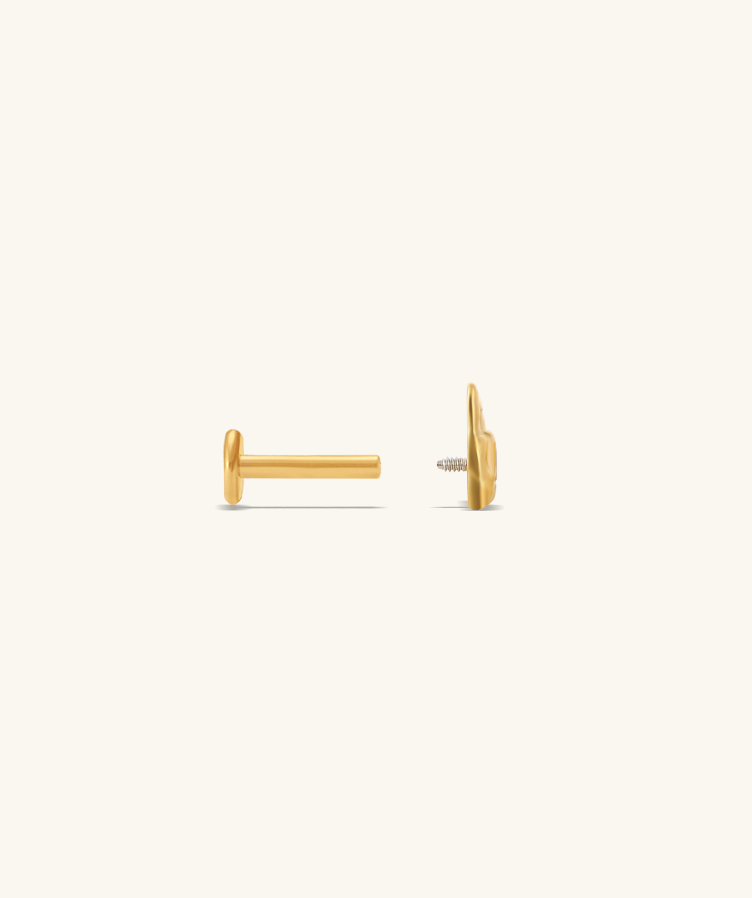 Titanium Love Sign Stud - OumoJewelry