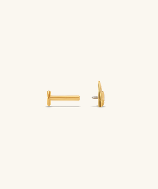 Titanium Love Sign Stud
