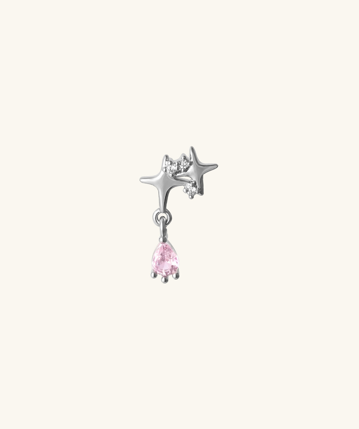 Sweet Star Drop - Stainless Steel - Upper Lobe, Flat, Helix - Oumo Jewelry