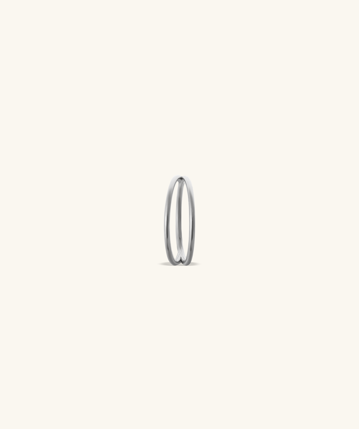 Basic Double Layer Clicker Hoop - Stainless Steel - Lobe, Upper Lobe, Helix - Oumo Jewelry