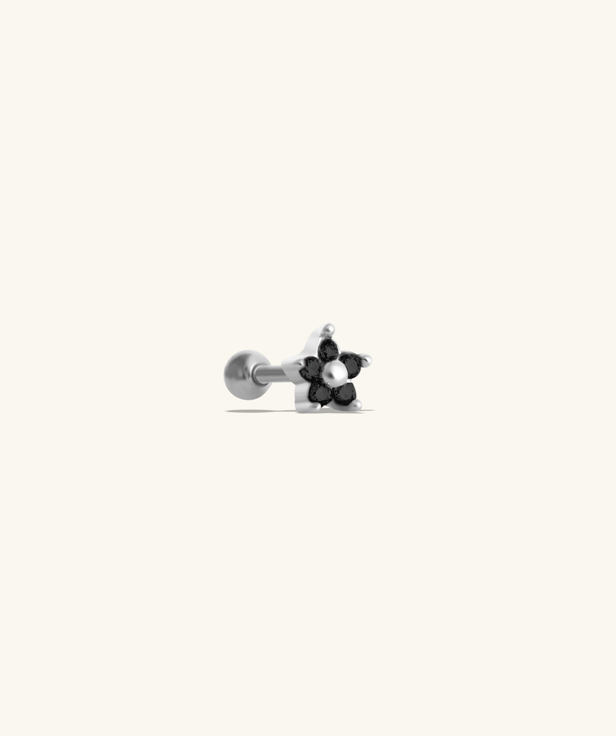 Cute Flower Stud - Stainless Steel - Upper Lobe, Helix, Flat - Oumo Jewelry