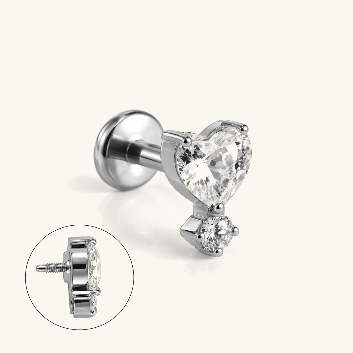 Titanium Keira Stud - OumoJewelry