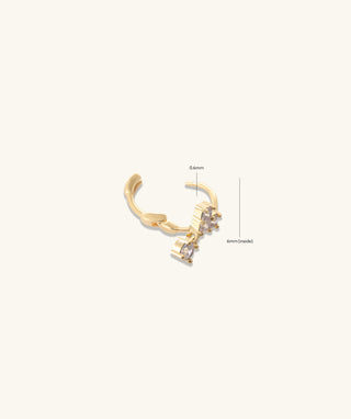 Heart Helix Hoop - OumoJewelry