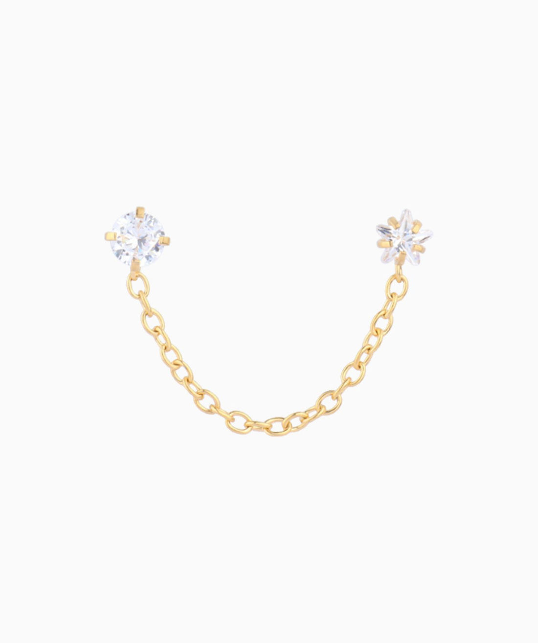 Sparkling Star Chain Earring