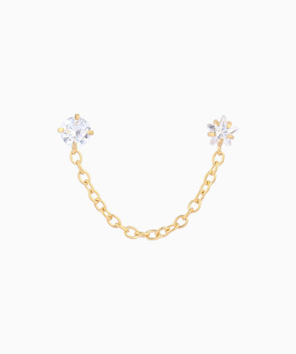 Sparkling Star Chain Earring