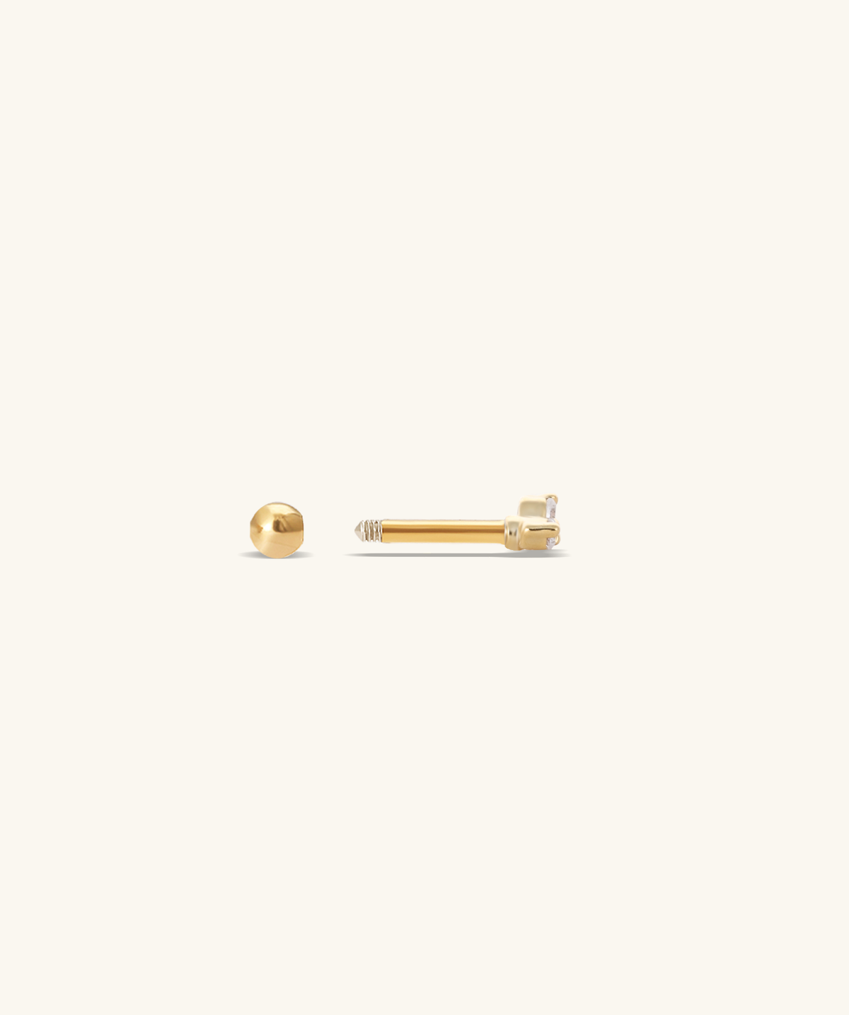 Radiant Trio Stud - Stainless Steel - Upper Lobe, Helix, Flat - Oumo Jewelry