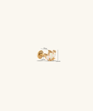 Marquise Stud - OumoJewelry