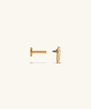Hollow Cross Heart Flatback Stud - OumoJewelry