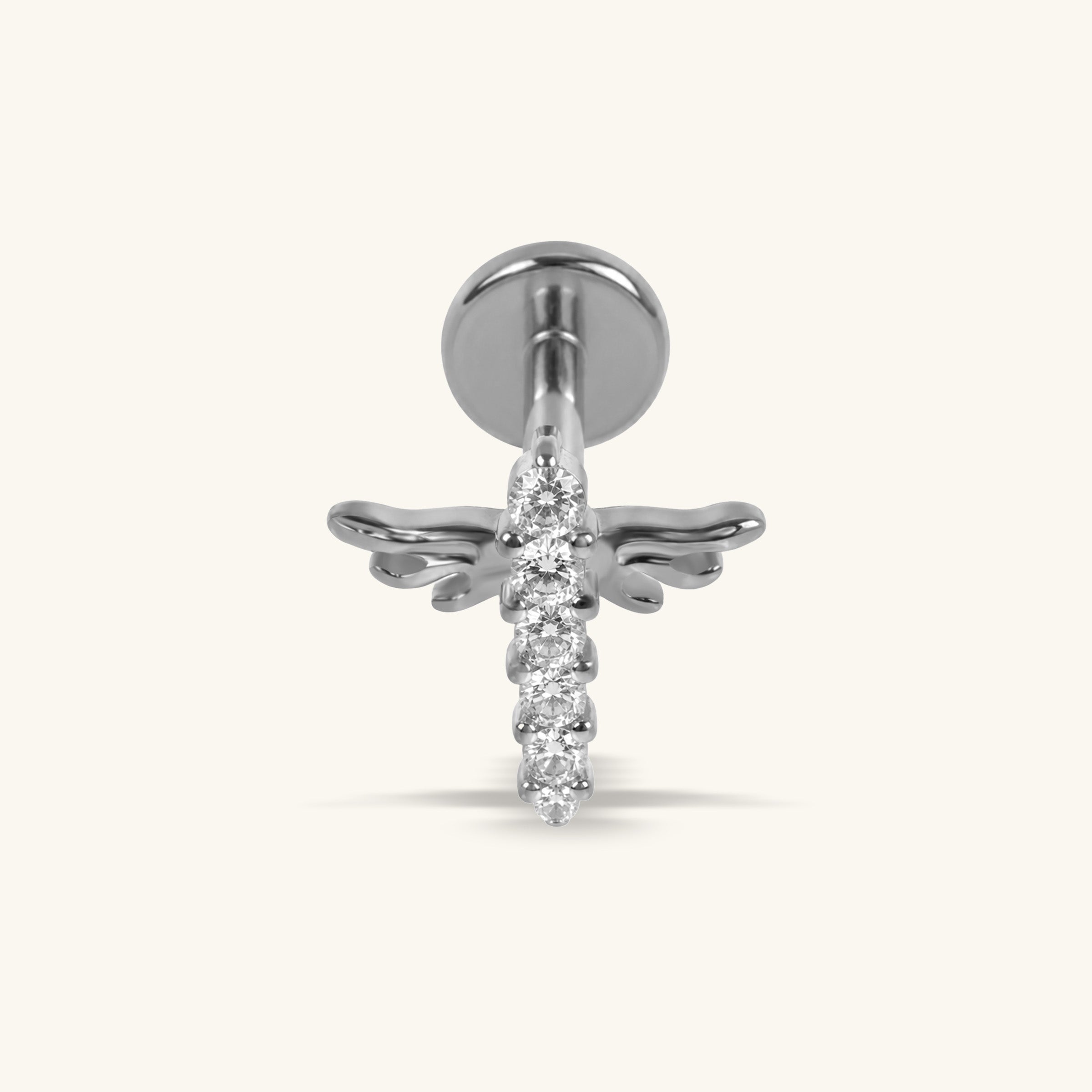 Titanium Lunet Stud