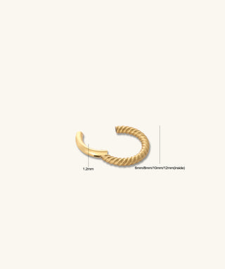 Twist Clicker Hoop - OumoJewelry