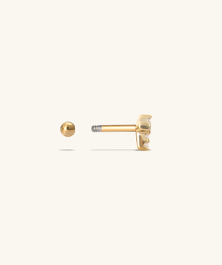 Petite Cross Stud - OumoJewelry