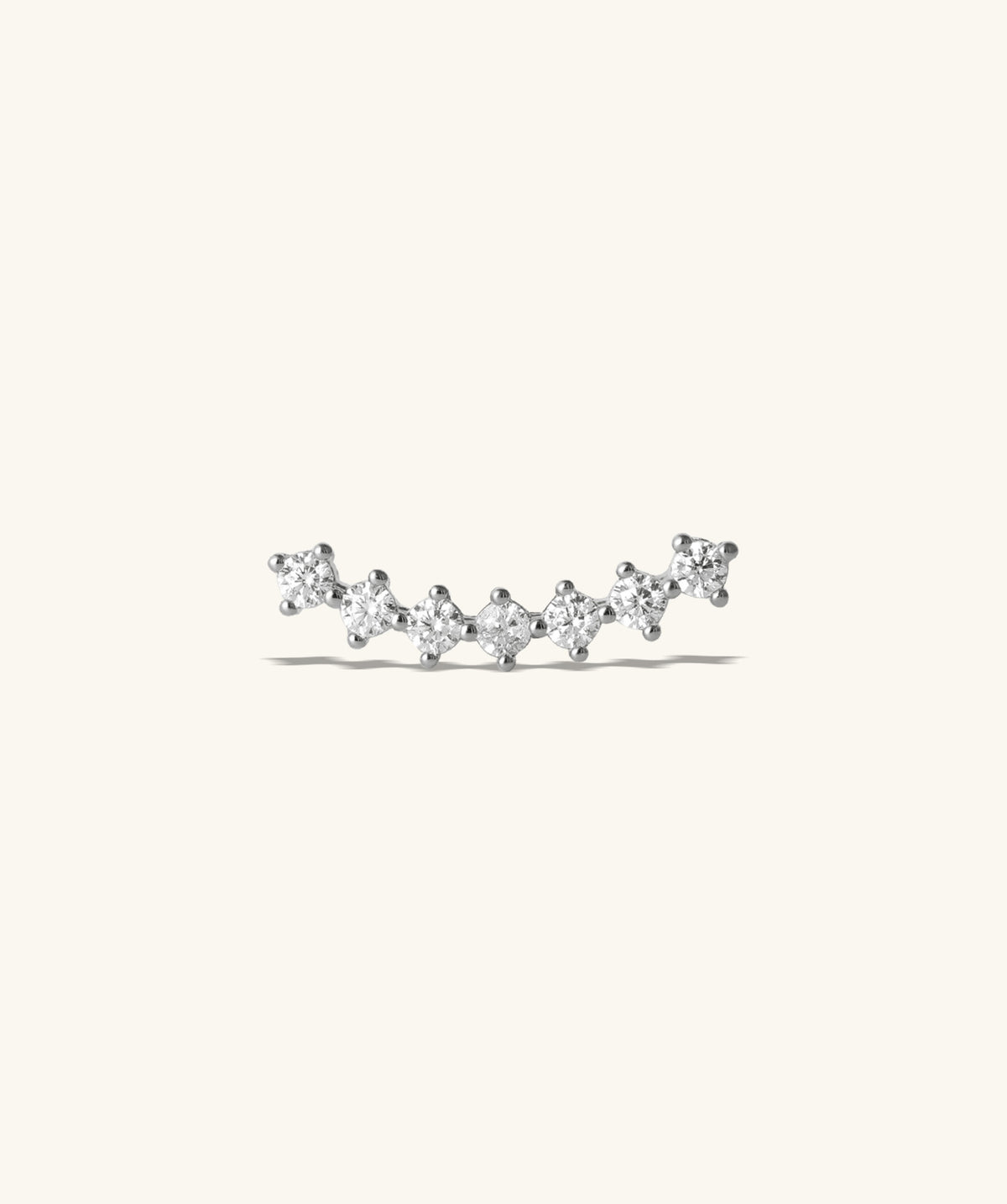 Gems Flat Back Stud - Stainless Steel - Helix, Upper Lobe, Flat - Oumo Jewelry