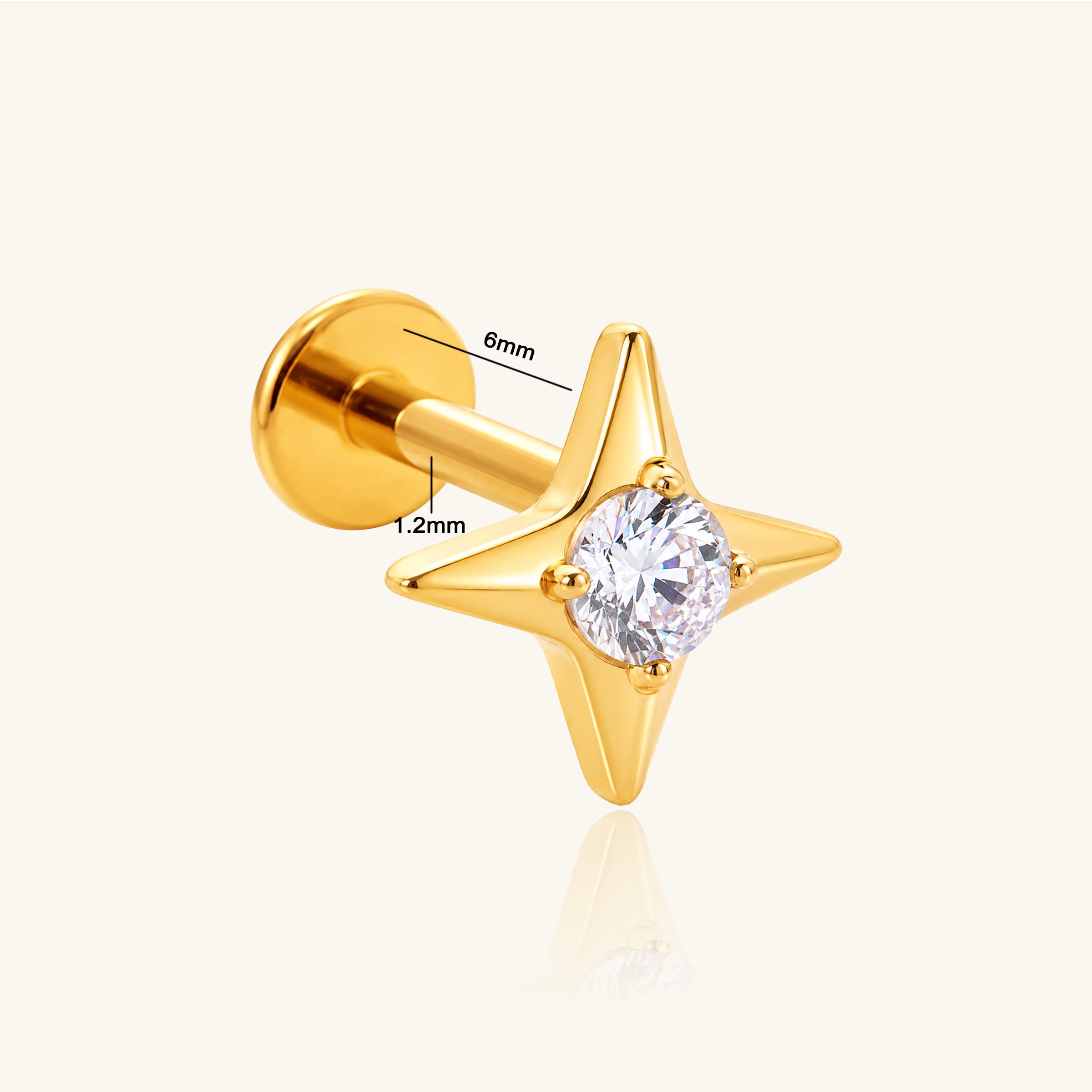 Titanium Calia Star Stud