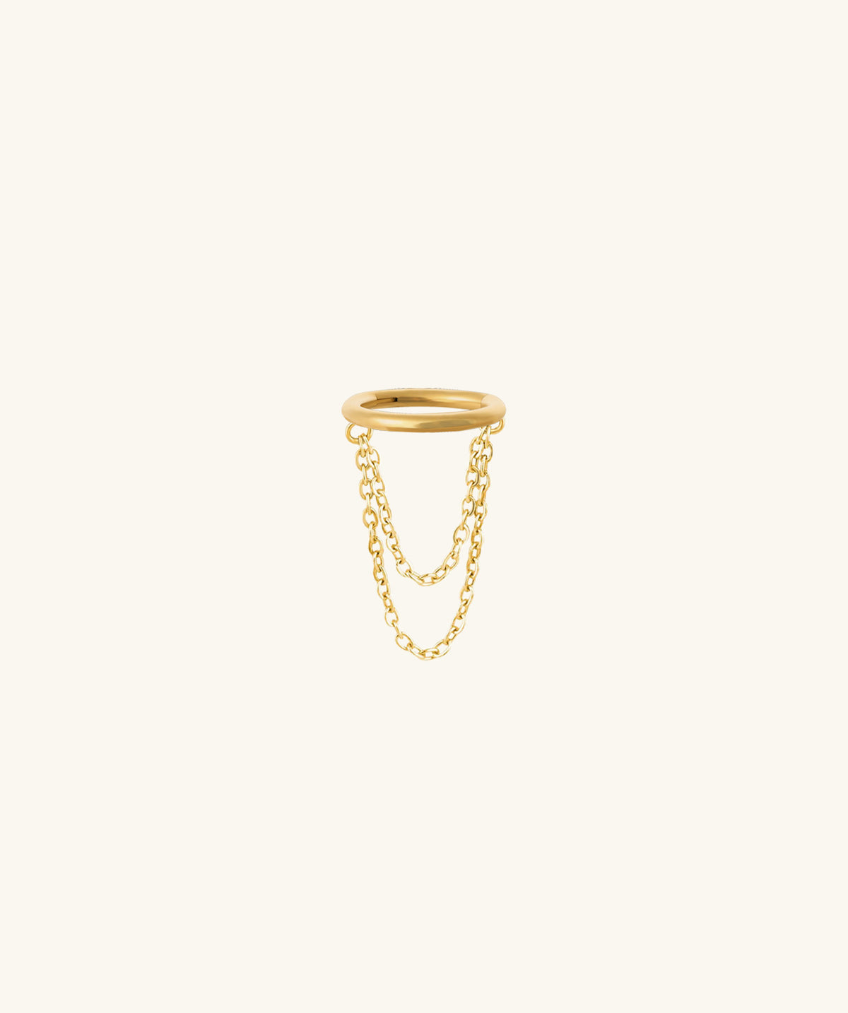 Chain Clicker Hoop - Stainless Steel - Helix, Conch - Oumo Jewelry