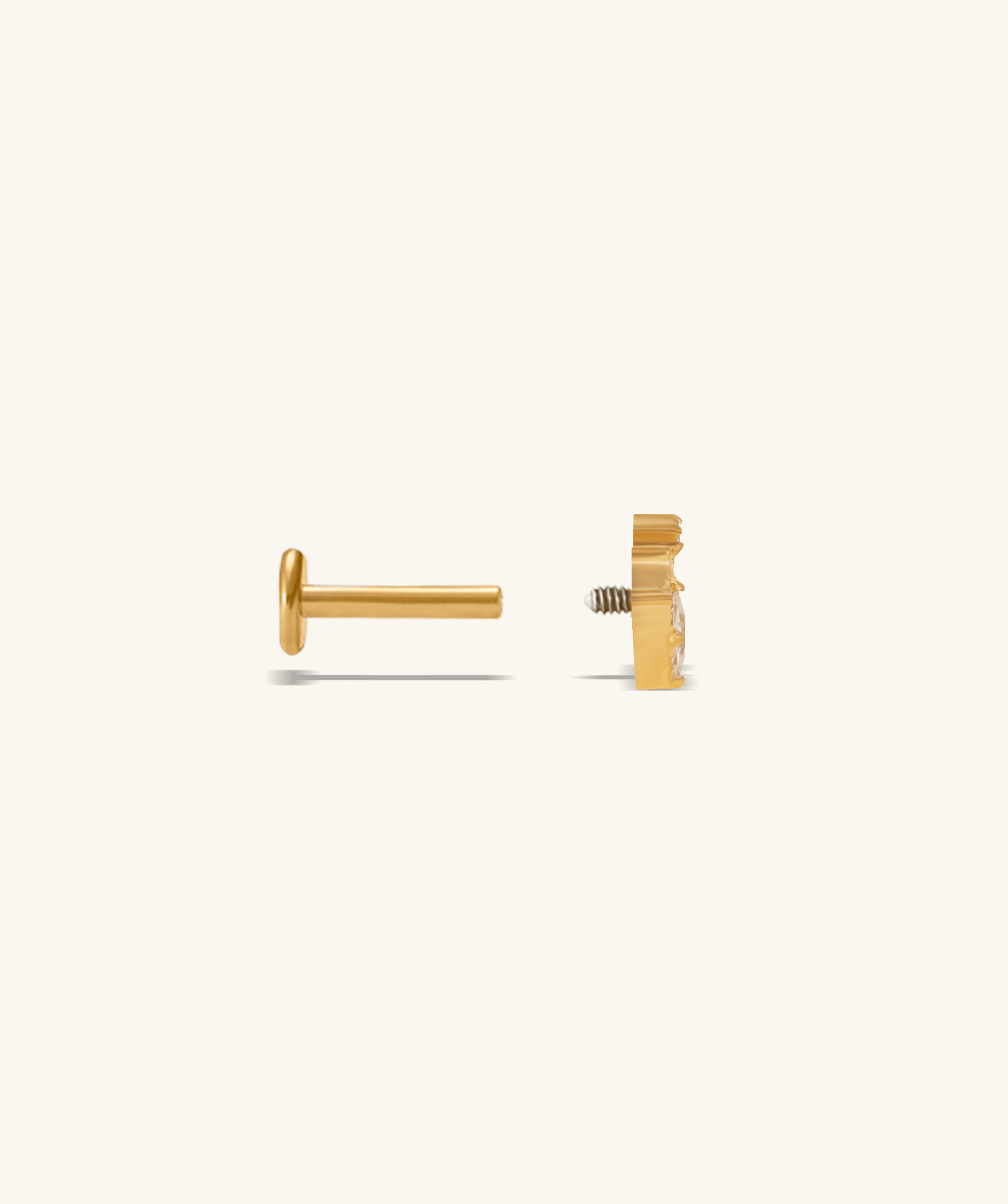 Titanium Love in Thorns Stud - OumoJewelry