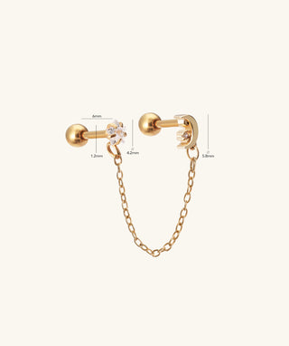 Star & Moon Chain - OumoJewelry
