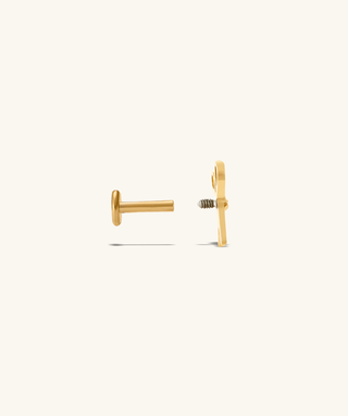 Titanium Scissor Flatback Stud ✂️ - OumoJewelry