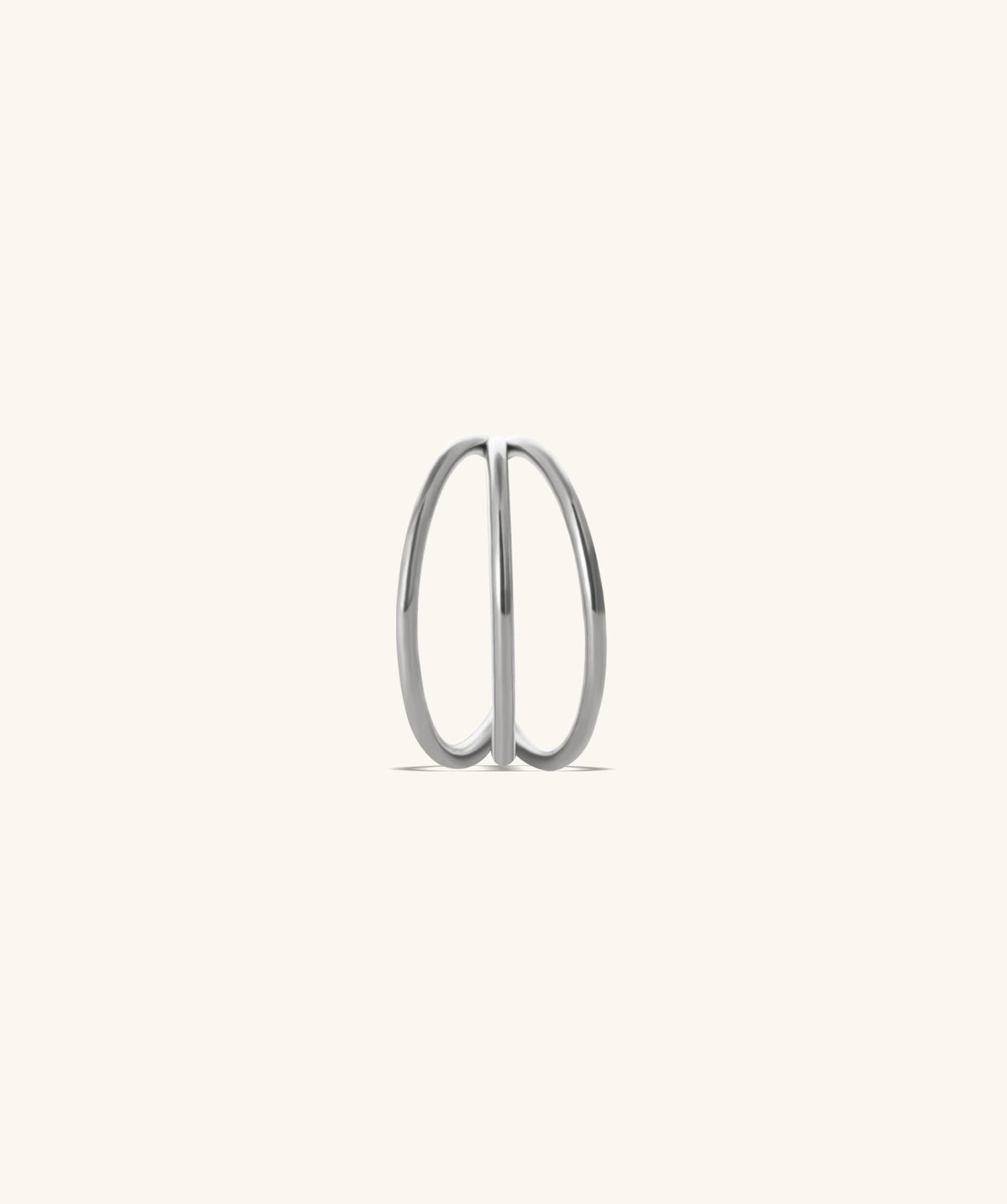 Three Layers Clicker Hoop - Stainless Steel - Lobe, Upper Lobe, Conch - Oumo Jewelry
