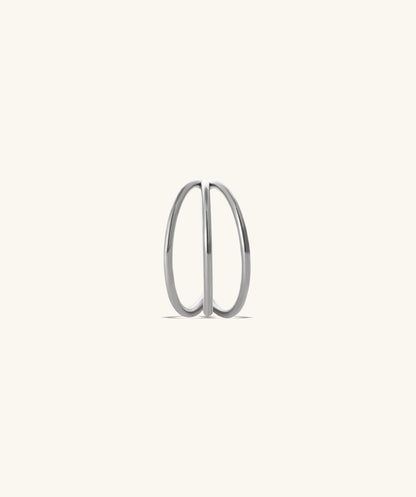 Three Layer Clicker Hoop - OumoJewelry