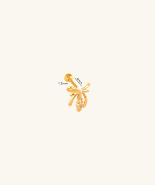 Romy Bow Stud - OumoJewelry