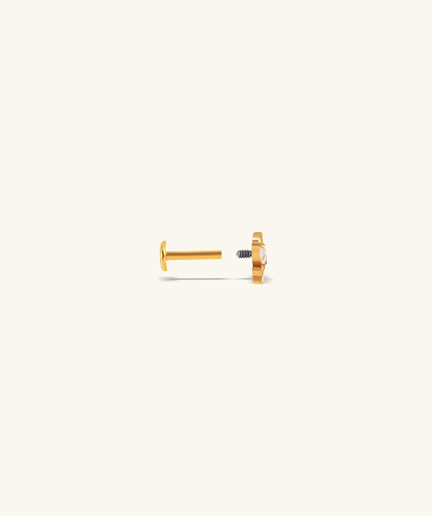 Titanium Velda Stud - OumoJewelry