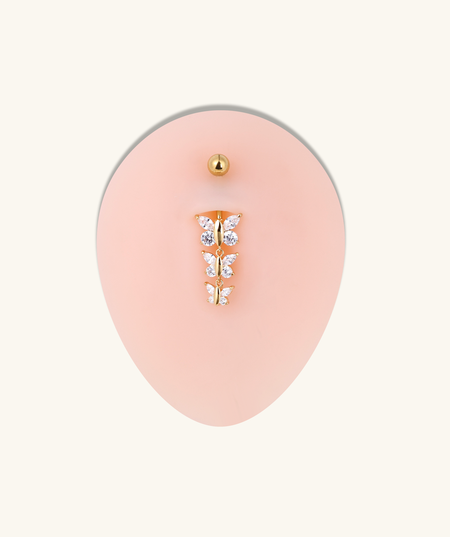 Flutter Chain Belly Ring - OumoJewelry