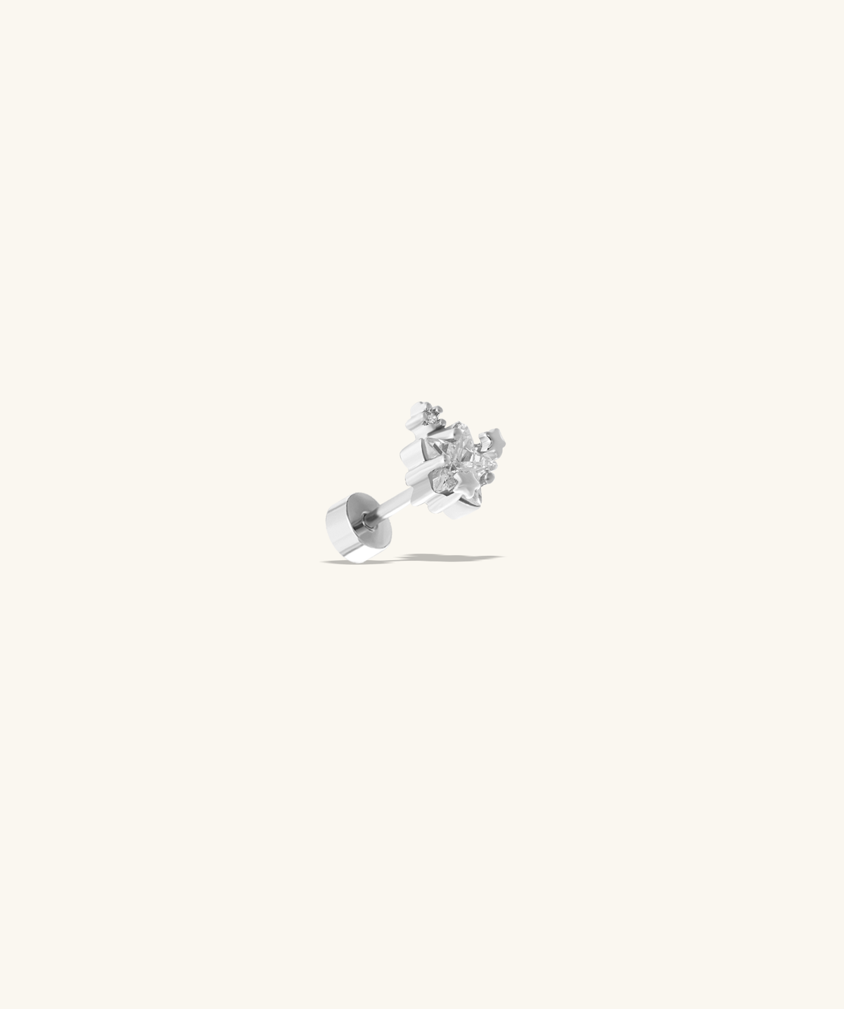 Dreamy Star Stud - Stainless Steel - Upper Lobe, Helix, Flat - Oumo Jewelry