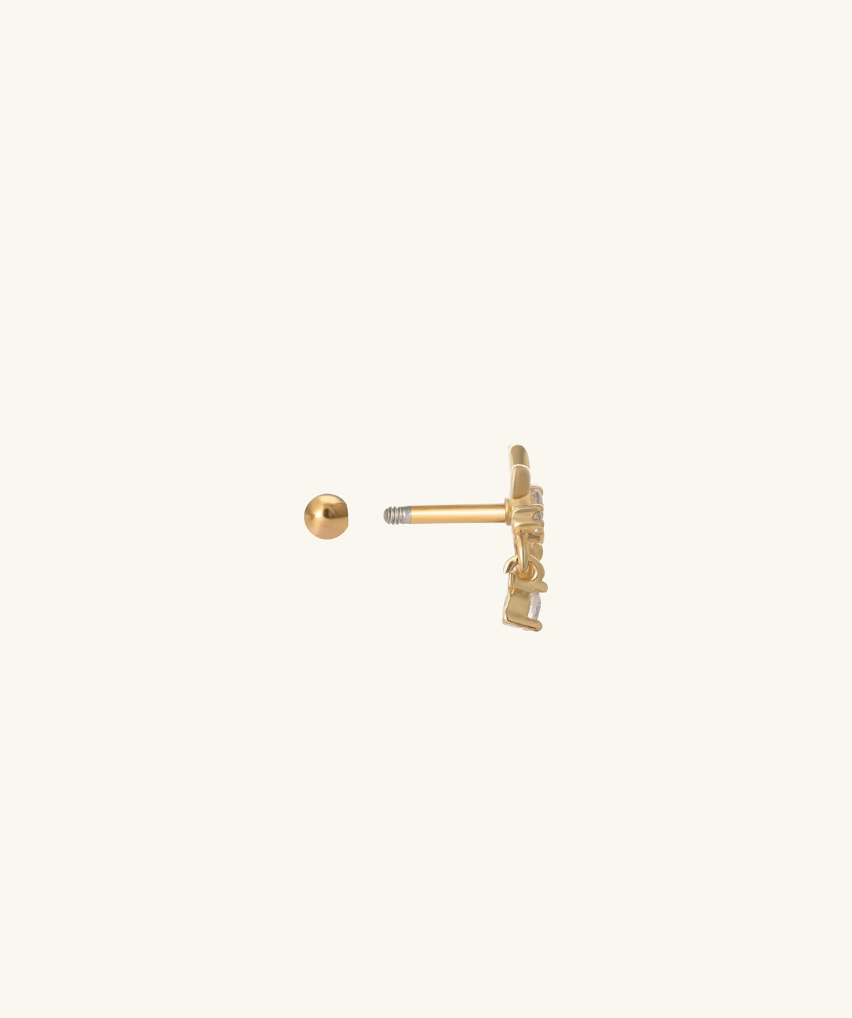 Bloom Cluster Stud - Stainless Steel - Upper Lobe, Helix, Flat - Oumo Jewelry