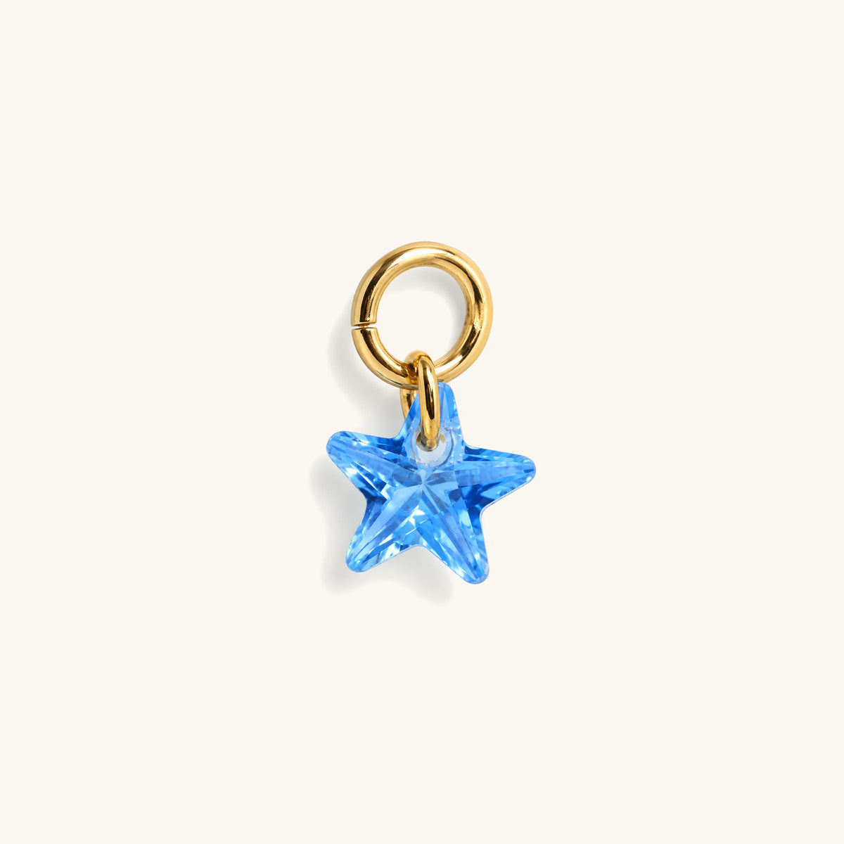 Single Star CZ Charm Drop - OumoJewelry