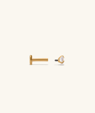 Love Flatback Stud - OumoJewelry