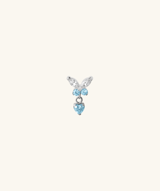 Titanium Charm Butterfly Stud - OumoJewelry