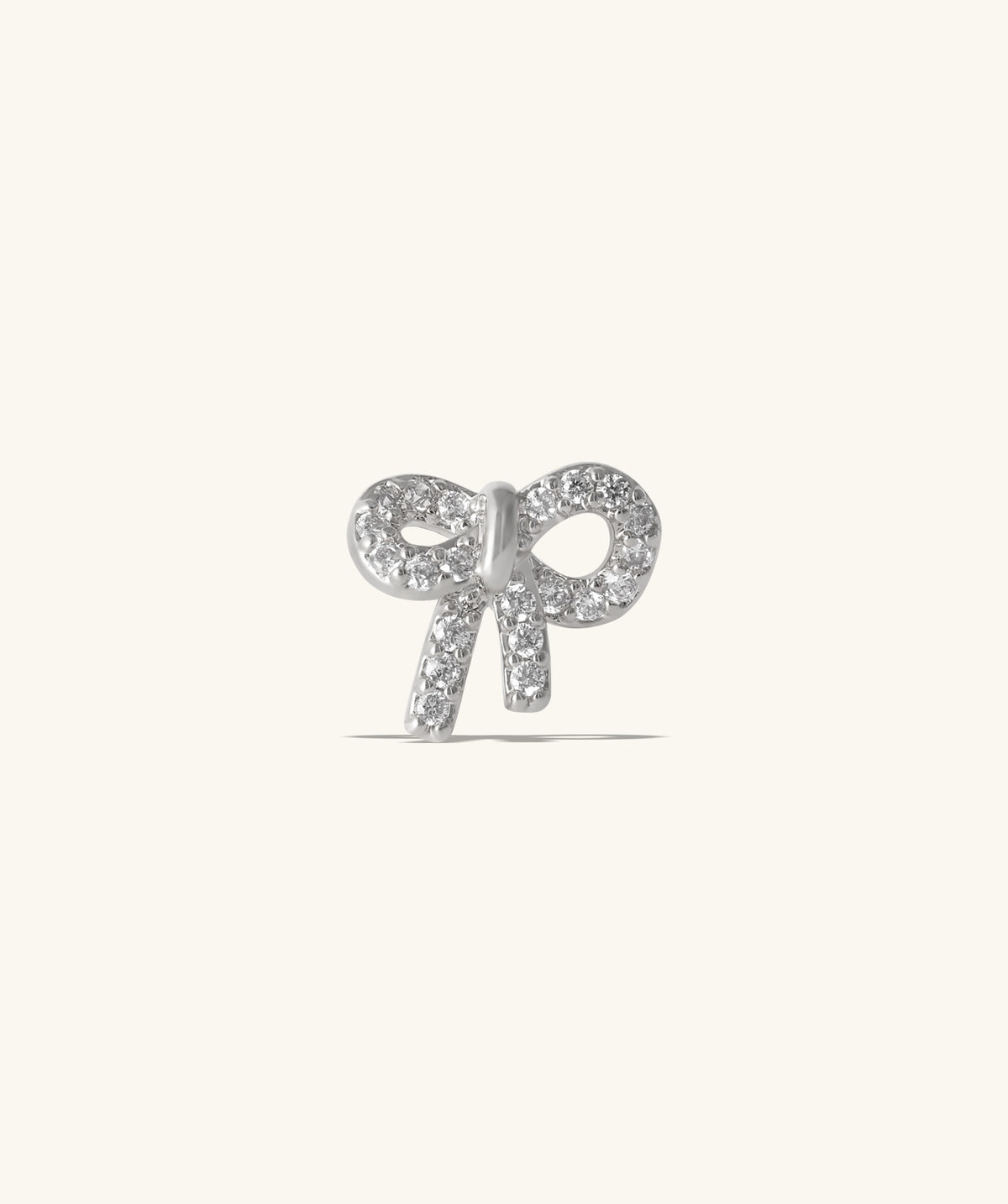 Playful Bow Stud - Stainless Steel - Upper Lobe, Helix - Oumo Jewelry