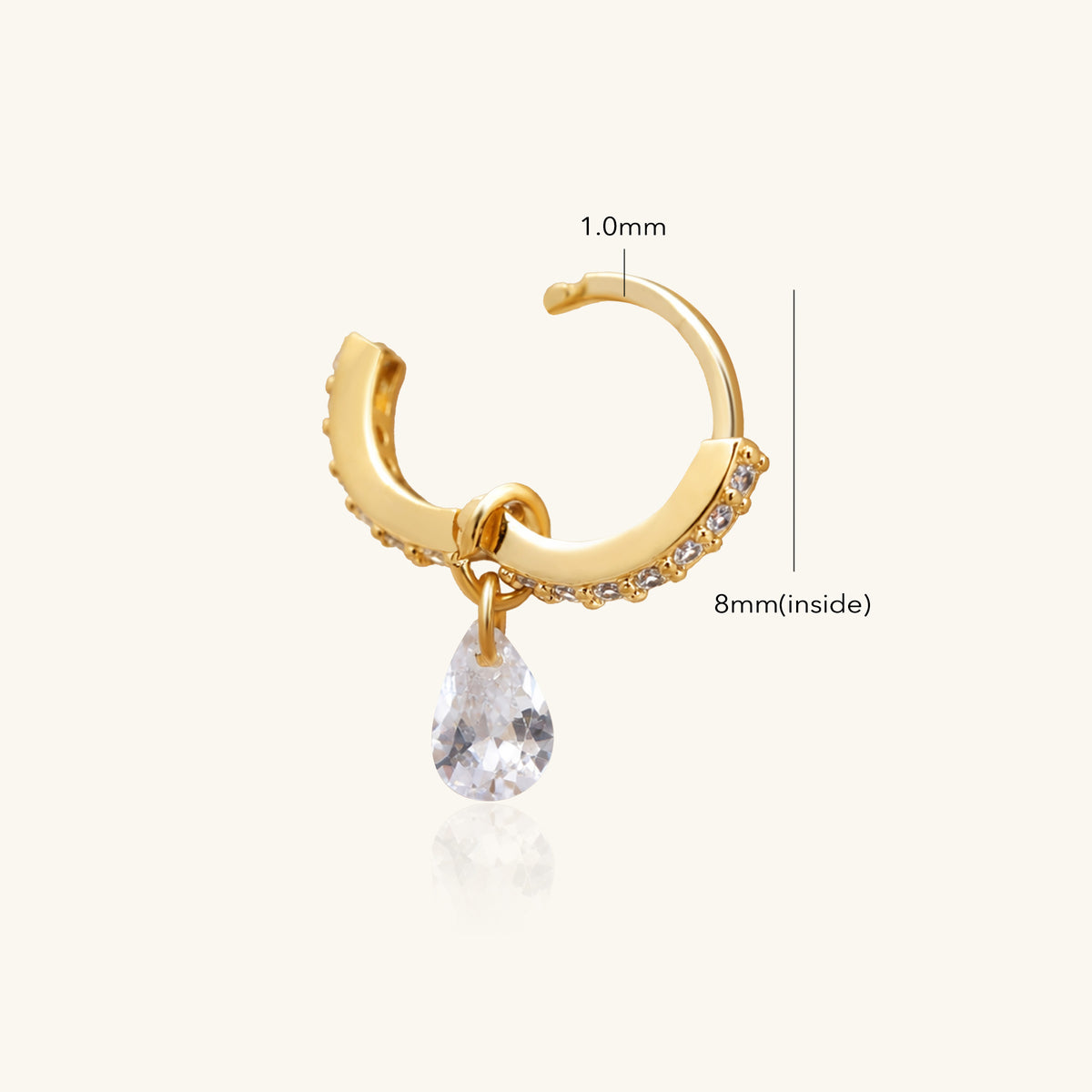 Ilona Hoop - Brass - Upper Lobe - Oumo Jewelry