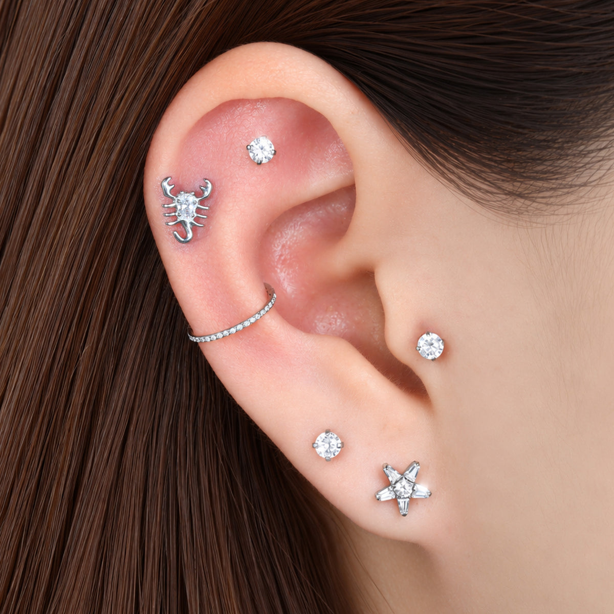 Titanium Gala Stud - OumoJewelry