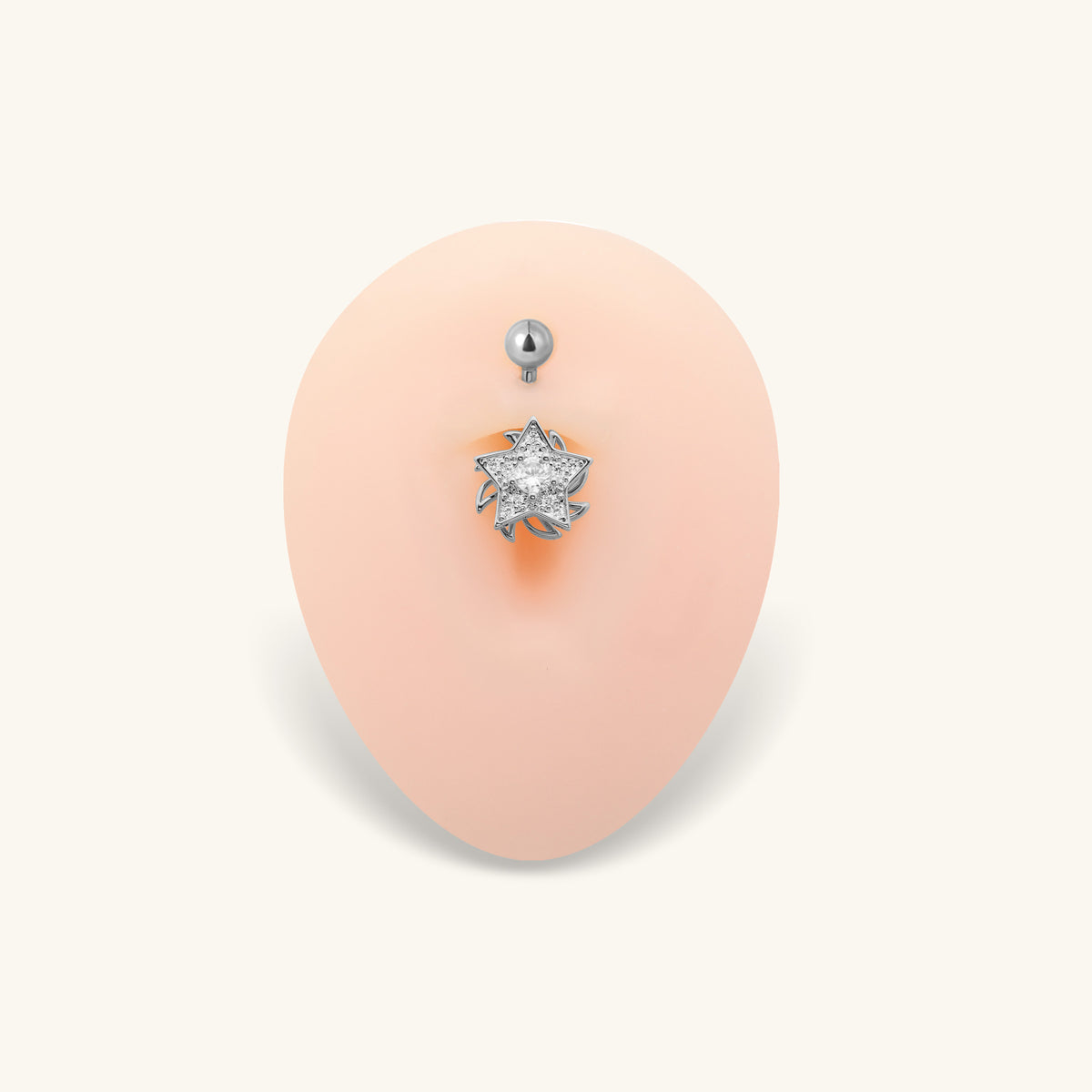 Rotating Star Belly Ring - Oumo Jewelry