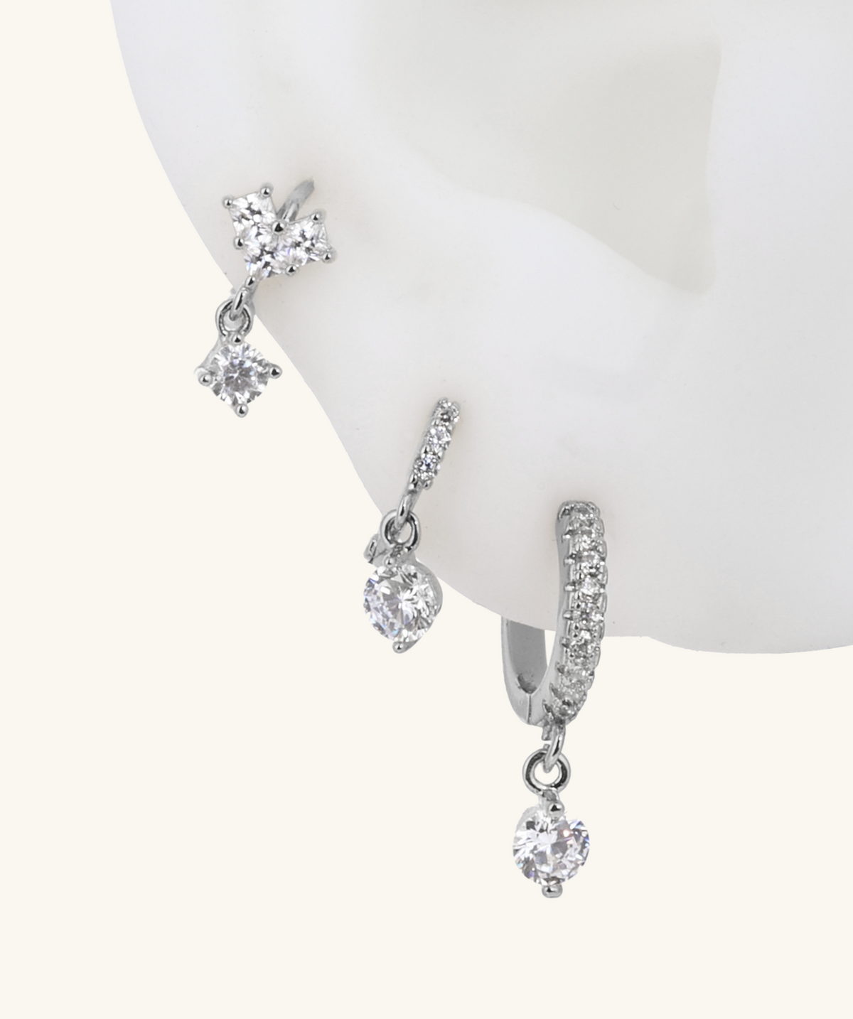 Drop Sparkle Set - Brass - Oumo Jewelry