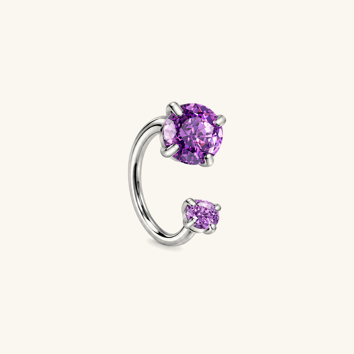 Sparkle Horseshoe Ring - OumoJewelry