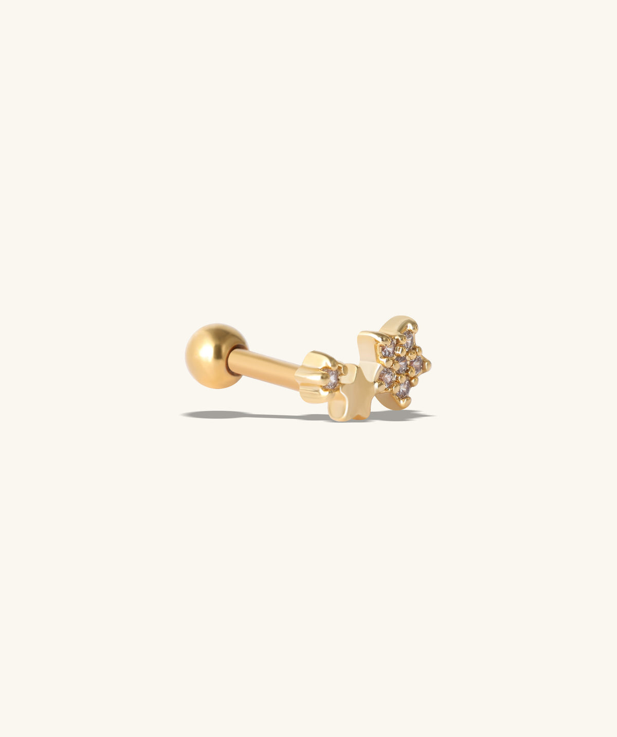 Stars Stud - Stainless Steel - Upper Lobe, Helix, Flat - Oumo Jewelry
