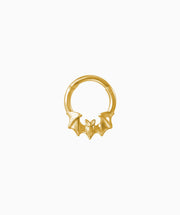 Bat Nose Ring Clicker - Stainless Steel - Daith, Septum - Oumo Jewelry